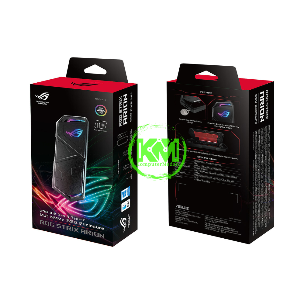 ASUS ROG STRIX ARION NVME ENCLOSURE SSD | KomputerMedan