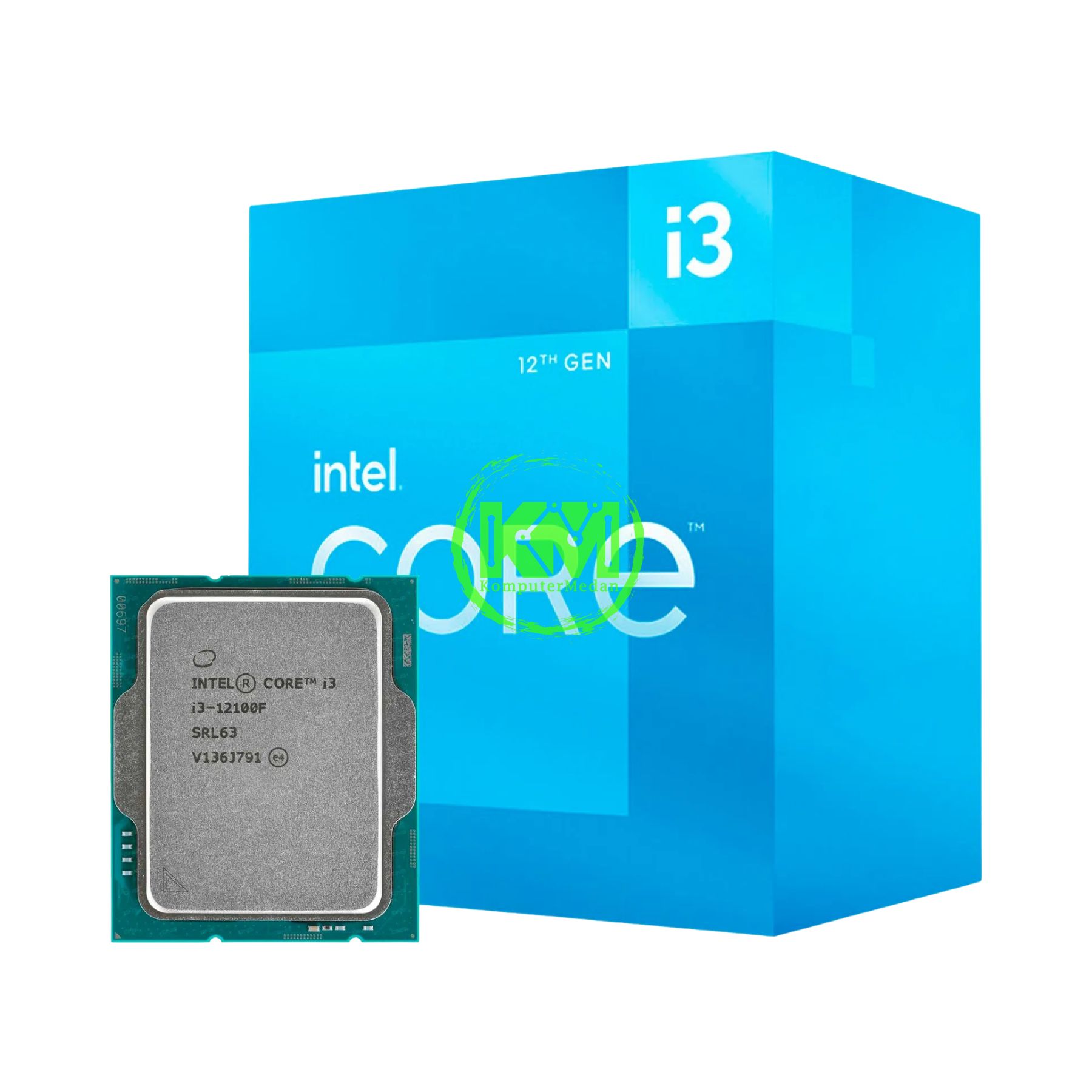INTEL CORE I3-12100F BOX PROCESSOR - NP | KomputerMedan
